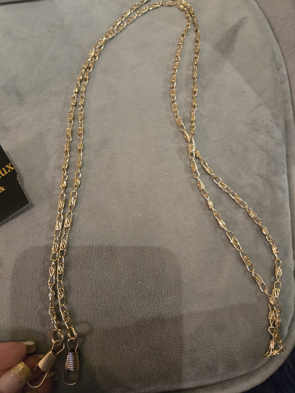 Sequined Floral Box Clutch with Gold Frame - Cream & Gold - Picture 4 of 8